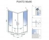REA - Kabina prysznicowa PUNTO 90x90 drzwi przesuwne GOLD / ZŁOTA