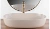 REA - Umywalka nablatowa CLEO 61 Beige Matt / Beżowa matowa
