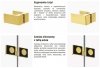 NEW TRENDY Kabina przyścienna AVEXA GOLD SHINE 90x80x200 EXK-2131/EXK-2101 POLSKA PRODUKCJA