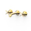 TRES CLASIC Bateria dwuuchwytowa podtynkowa umywalkowa- Złoto 24k 24215102OR