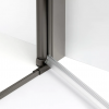 NEW TRENDY Kabina prysznicowa 80x100 New Soleo Gunmetal Brushed, Drzwi składane, podwójne K-2248