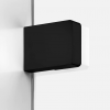 NEW TRENDY Drzwi wnękowe 100x200 Softi X Black, drzwi pojedyncze, przesuwne typu soft close  EXK-5351/EXK-5352