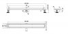 AQUALINE Odpływ liniowy przyścienny 2w1 ze stałym syfonem czarny 80cm LS04BK800