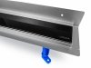 OKEDA Przyścienny odpływ liniowy OKEDA® PRIME LINE™ - BLACK GLASS - CZARNE SZKŁO 80cm 21800.06