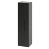MEGSTYL Słupek Wysoki 2-drzwiowy 130cm Czarny Mat ASPEN-10 - 