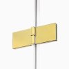NEW TRENDY Kabina prysznicowa podwójne drzwi uchylne AVEXA GOLD SHINE Linia Platinium 120x90x200 EXK-1705
