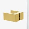 NEW TRENDY Kabina prysznicowa drzwi podwójne uchylne AVEXA GOLD BRUSHED 80x90x200 EXK-1777