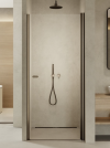 NEW TRENDY Drzwi wnękowe New Soleo Gunmetal Brushed 80x195, wahadłowe, pojedyncze D-0529A