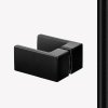 NEW TRENDY Kabina prysznicowa przyścienna drzwi uchylne REFLEXA BLACK 100x80x200 POLSKA PRODUKCJA 