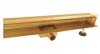 AQUALINE Odpływ liniowy ścienny złoty gold 2w1 pod płytkę 120cm S04GL1200