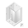 NEW TRENDY Kabina prysznicowa przesuwna PRIME WHITE 100x90x200 K-1358/K-1386