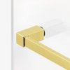 NEW TRENDY Kabina prysznicowa z uchwytem relingowym lewa AVEXA GOLD BRUSHED 90x120x200 EXK-3021