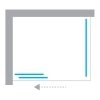 NEW TRENDY Kabina prysznicowa Smart, drzwi przesuwne 160x120x200 EXK-4054