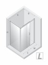 NEW TRENDY Kabina prysznicowa PRIME GUNMETAL BRUSHED 1D prostokątna L 120x80x200 szkło czyste 6mm Active Shield 2.0 K-4805