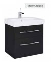 AQUAFORM - szafka podumywalkowa dwu szufladowa MADRID 60 czarny połysk AQ.401-164348