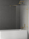 NEW TRENDY Parawan nawannowy Eventa Gold Shine, jednoelementowy, wspornik prostopadły 60x150 EXK-4893-WP