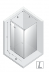 NEW TRENDY Kabina prysznicowa Avexa 120x120x200, pojedyncze drzwi szkło 6mm z powłoką ACTIVE SHIELD EXK-1513/EXK-1514