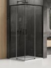 NEW TRENDY Kabina przysznicowa drzwi przesuwne czarna PRIME BLACK 80x90x200 PL PRODUKCJA