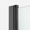 NEW TRENDY Kabina prysznicowa NEW SOLEO BLACK prostokątna pojedyncze drzwi uchylne 100x110x195 