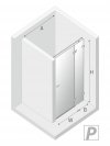 NEW TRENDY Drzwi prysznicowe wnękowe AVEXA WHITE 100x200 EXK-2691/2692