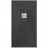 Balneo Stone Tray Brodzik kompozytowy 100 x 80 x 2,5 cm niski prostokątny ciemnoszary