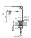 VEDO Bateria umywalkowa ALETTA VBA5001/CH