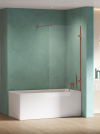 NEW TRENDY Parawan nawannowy Eventa Copper Shine, jednoelementowy, wspornik skośny 60x150 EXK-5694