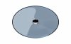 BESCO Umywalka 50x35 Anya Ocean Breeze + maskownica czarny matt #UMA-50-OBB