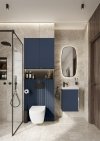 ELITA Szafka z umywalką SET SPRING 45 1D 44.5 x 68 x 24.5 (cm) NAVY BLUE MATT PDW 168780/RE020450137030
