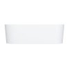 OMNIRES Komplet wanna 160cm z umywalką 55 x 36 cm kompozyt OVO M+ biały połysk (BP)+ misa WC OTTAWA COMFORT 