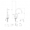 INVENA Bateria zlewozmywakowa z filtrem Glamour czarny BZ-02-F04-V