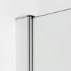 NEW TRENDY Kabina prysznicowa półokrągła NEW KOMFORT 80x80x195 szkło czyste 6mm K-0434