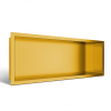 BALNEO WALL-BOX ONE Gold Półka wnękowa ze stali nierdzewnej złota 60x20x10 cm