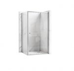 REA - Kabina Prysznicowa PRIMO SLIDE CHROM uchylne drzwi 110 + ścianka 90