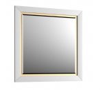 KROFAM - Lustro CHIC 80x80cm, biały satyna CH2 8095-0/43Z-W