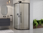 BESCO Kabina prysznicowa 80x80x190  Zarya Black ZPB-80-190-C