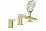 ARMATURA KRAKÓW KFA Bateria wannowa 3-otworowa MALAGA BRUSHED LIGHT GOLD 4525-210-31