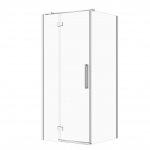 CERSANIT - Set B692 - Kabina Kwadratowa CREA na zawiasach 90x90X200  LEWA  Chrom szkło transparentne  S601-137