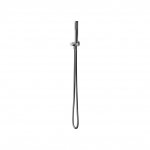 CERSANIT - Zestaw natryskowy z przyłączem kątowym ZEN by Cersanit czarny gun metal  S951-781
