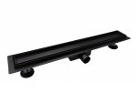 AQUALine - Odpływ liniowy posadzkowy czarny/black 2w1 pod płytkę 50cm L04BK