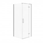 CERSANIT - Kabina kwadratowa narożna CITY by Cersanit 80x80x195 CHROM szkło transparentne PRAWA  S584-105