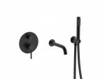 BESCO Bateria wannowa podtynkowa VEO czarny matt BW-VSP-CZ