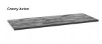AQUAFORM - blat umywalkowy OTTIMA 100 pełny 100X2,5X46 Czarny beton  AQ.401-17010033