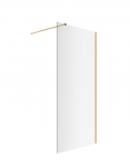 EXCELLENT Vidoq walk-in ścianka prysznicowa prosta 90x200 cm, powłoka Clean Control, złoty połysk KAEX.1506.900.LP.GL