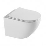 AQUAFORM - miska wc SOLLER Rimless z deską duroplastową SLIM wolnoopadającą, kolor biały CE-MW-001-11-RIM