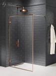 NEW TRENDY Kabina prysznicowa ścianka walk-in AVEXA COPPER BRUSHED 100cm EXK-3799
