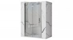 REA Drzwi prysznicowe wnękowe składane MOLIER CHROME + PROFIL 80cm