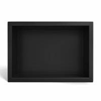 BALNEO WALL-BOX ONE Black Półka wnękowa ze stali nierdzewnej czarna 30x20x10 cm 