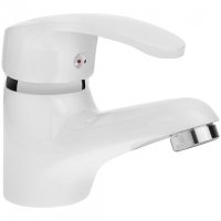 KUCHINOX - Bateria umywalkowa KAKADU stojąca z korkiem Biała BKK_622D 