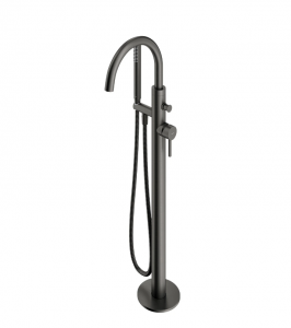 OMNIRES bateria wannowa wolnostojąca 96cm grafit szczotkowany Y1233-SGR